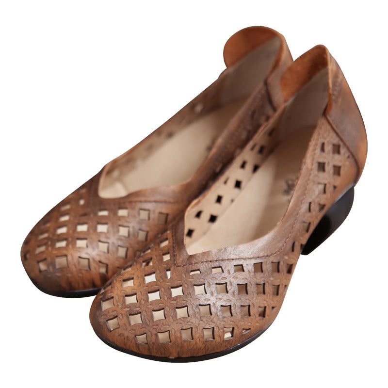 Sandales Confortables À Talon Moyen Pour Femme 34-41 | Chaussures Cadeaux