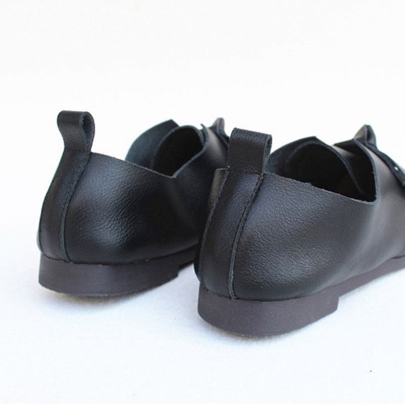 Spring Leather Bowknot Cute Flats 35-41