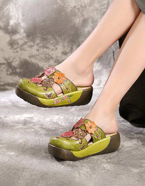 Summer Platform Retro Ethnic Chaussons 35-42