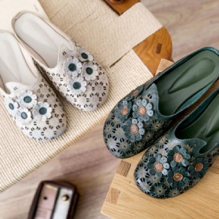 Summer Vintage Flowers Pantoufles Confortables 35-41