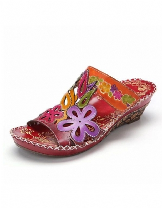 Tongs Retro Ethnic Handmade Chaussons 36-42