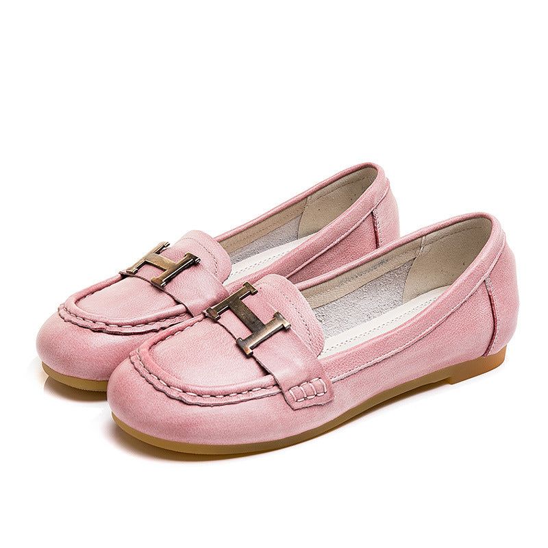 Cadeau Chaussures Printemps Eté Flat Handmade Women Flats\/rose