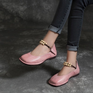 Cadeau Chaussures Spring Handmade Women's Pink Flats