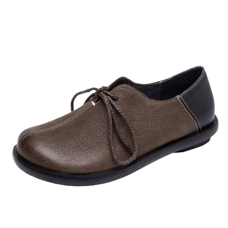 Chaussures Plates En Cuir Confortables Et Décontractées | Chaussures Cadeaux