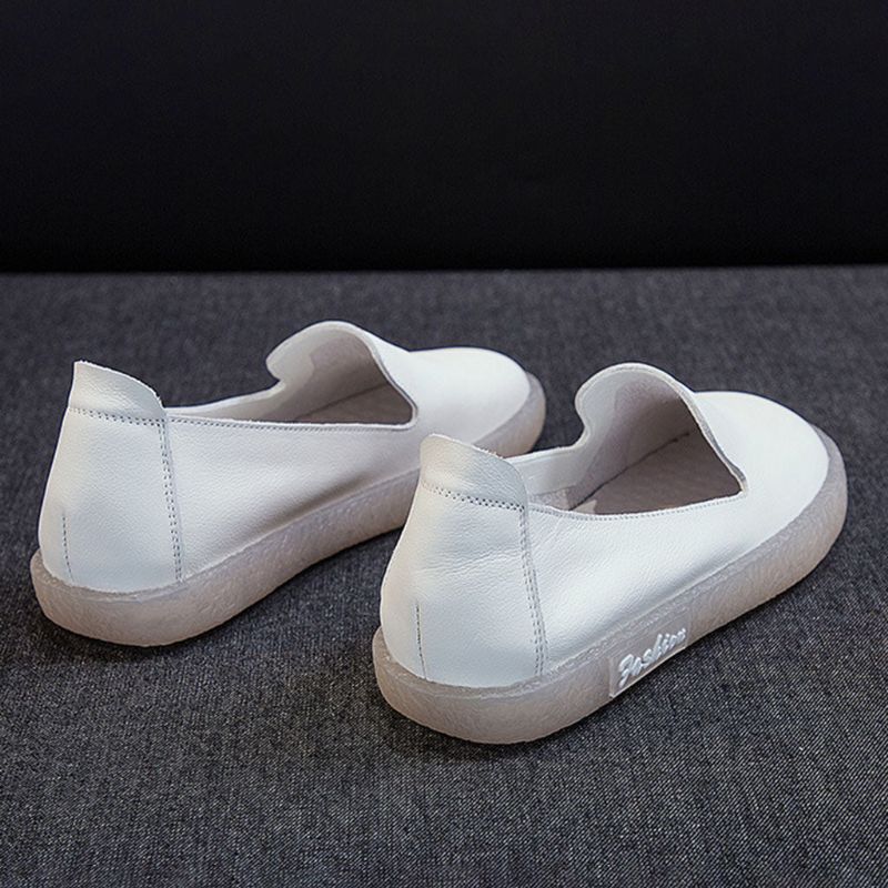 Chaussures Plates Décontractées Pour Femmes - Blanc | 35-41