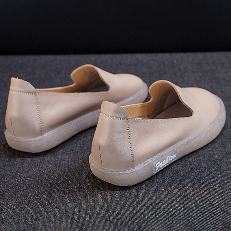 Chaussures Plates Décontractées Pour Femmes - Blanc | 35-41