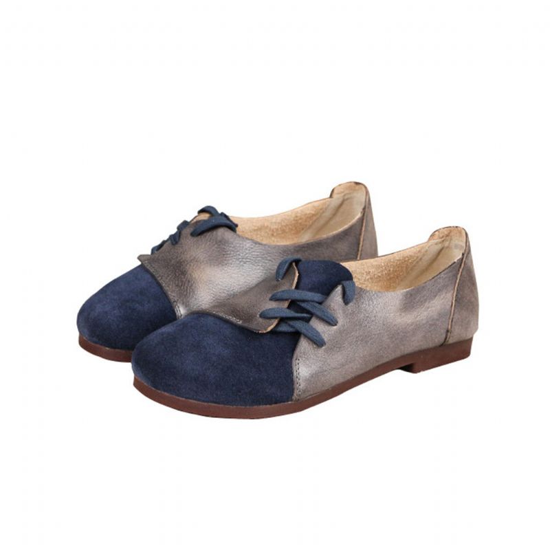 Retro Cuir Femme Chaussures Plates 34-41 | Chaussures Cadeaux