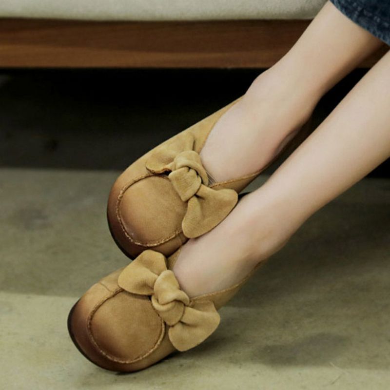 Soft Sole Bow Casual Femme Plat