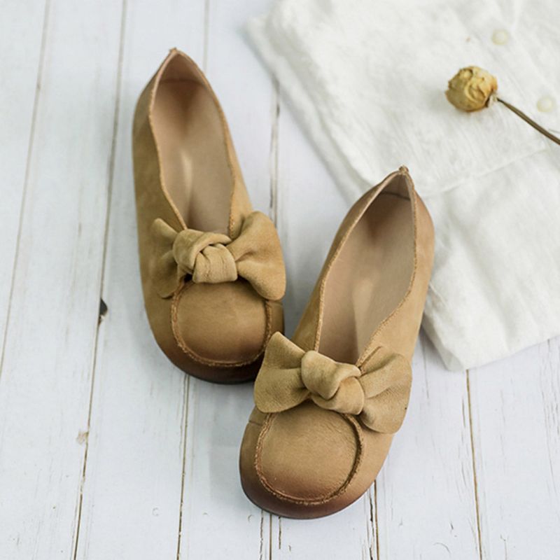 Soft Sole Bow Casual Femme Plat