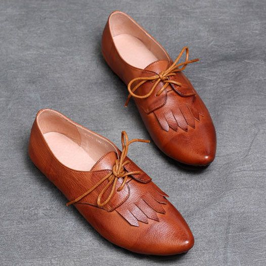 Spring Handsome Pointed Soft British Style Flats | Chaussures Cadeaux