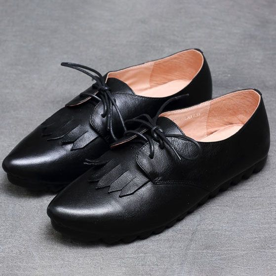 Spring Handsome Pointed Soft British Style Flats | Chaussures Cadeaux