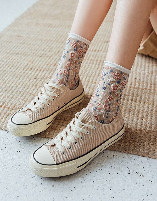 3 Paires De Chaussettes En Coton Med Tube Automne Hiver