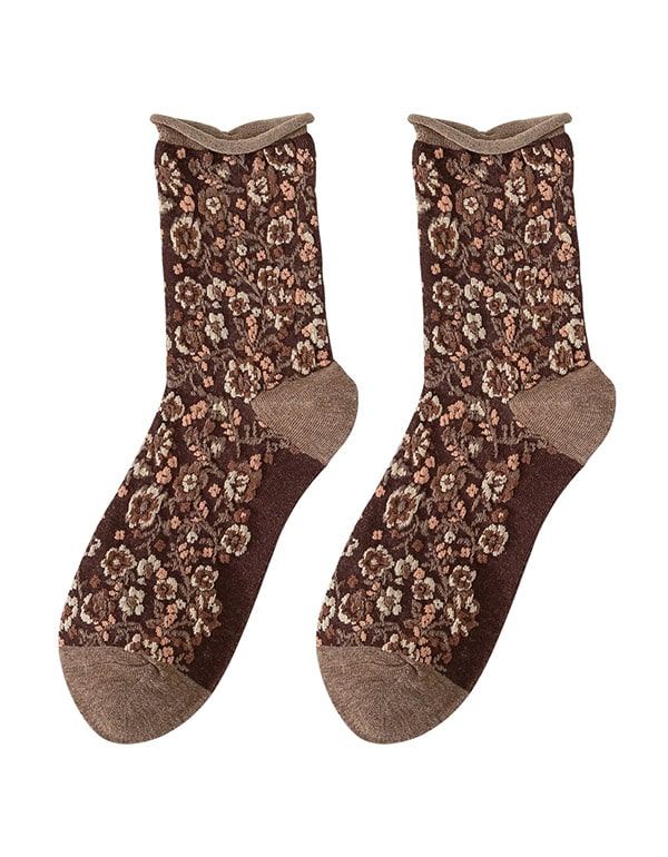 3 Paires De Chaussettes En Coton Med Tube Automne Hiver