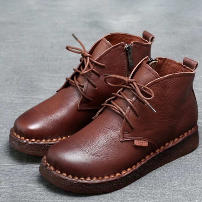 Bottes Rétro Confortables Faites À La Main | Chaussures Cadeaux | 35-42