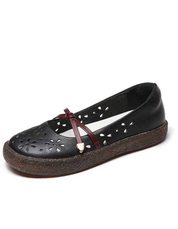 Chaussures D'infirmière En Cuir Soft Bottom Casual Flats