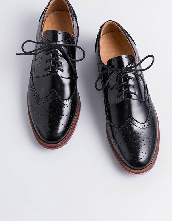 Chaussures Oxford Britanniques Vintage Brock Pour Femmes