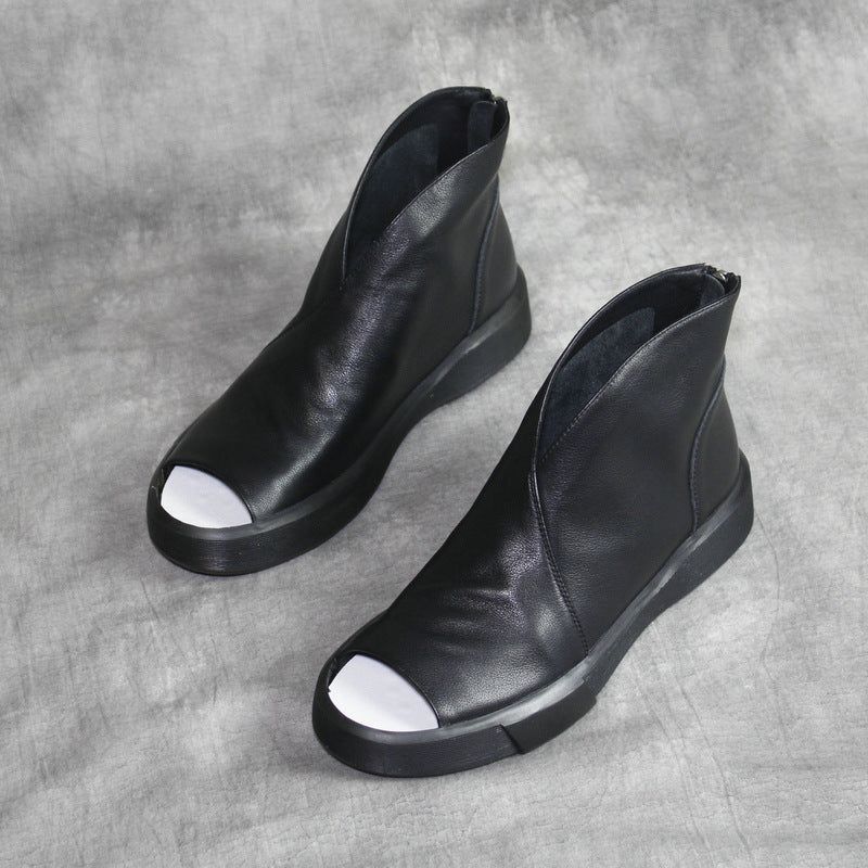 Roman Fish Toe Sandales Pour Femmes Noir