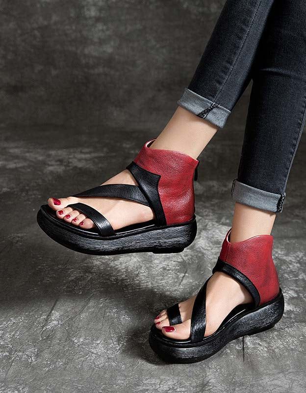 Summer Wedge Retro Fashion Strap Sandales