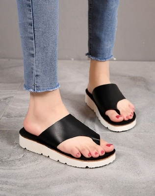 Tongs Tendance En Cuir D'été