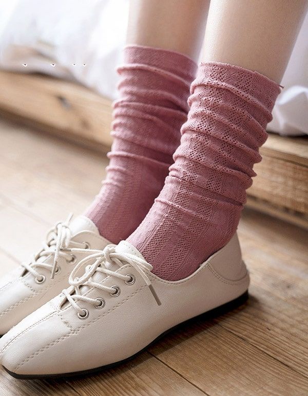 3 Paires De Chaussettes En Dentelle Pour Femmes Printemps-été