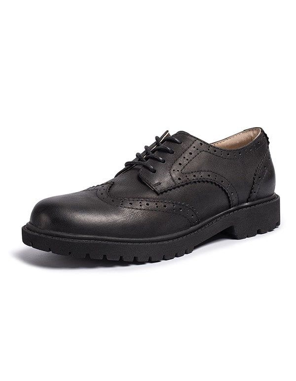 Brock Leather 2022 Printemps Automne British Oxford Shoes