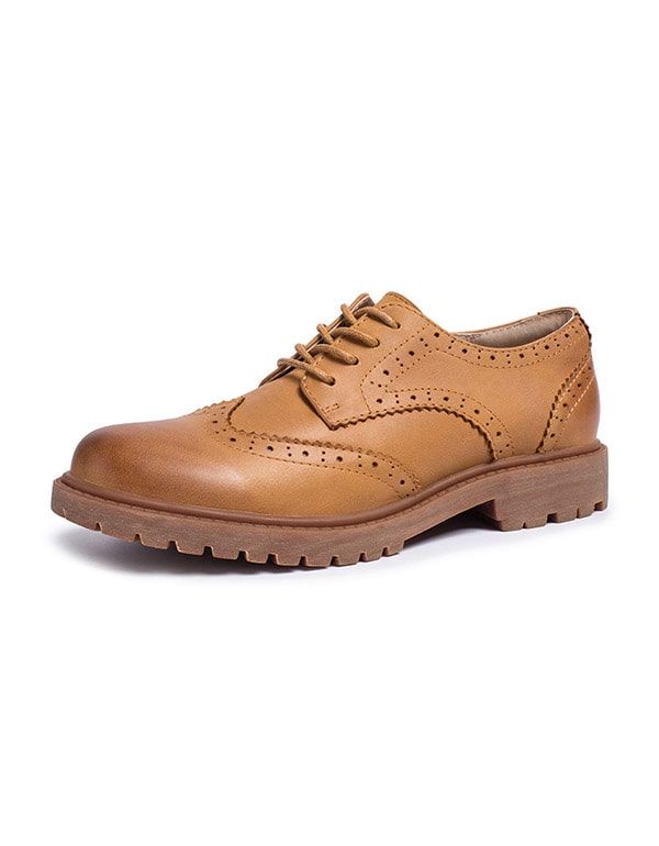 Brock Leather 2022 Printemps Automne British Oxford Shoes