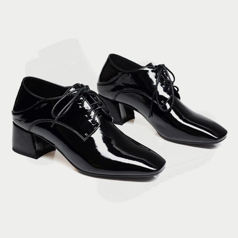 Spring Fashion Chunky Heel Pointed Women Work Shoes