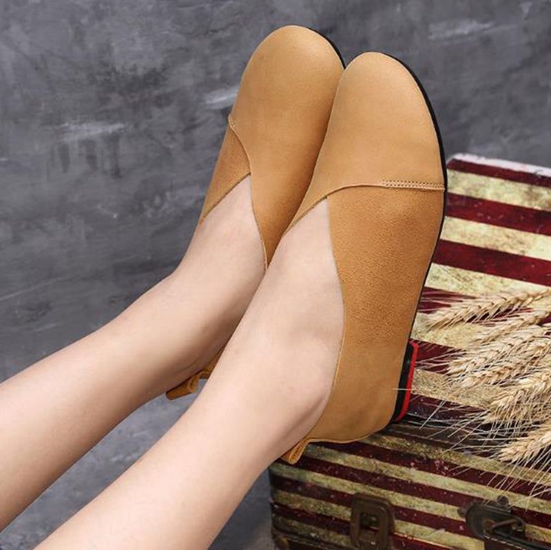 Spring Women Handmade Retro Soft Flats