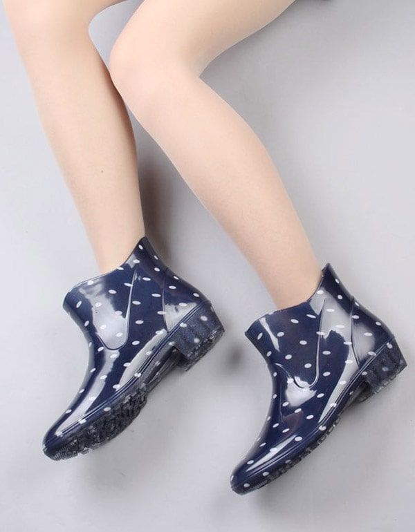 Bottes De Pluie Courtes Mignonnes Pour Femmes