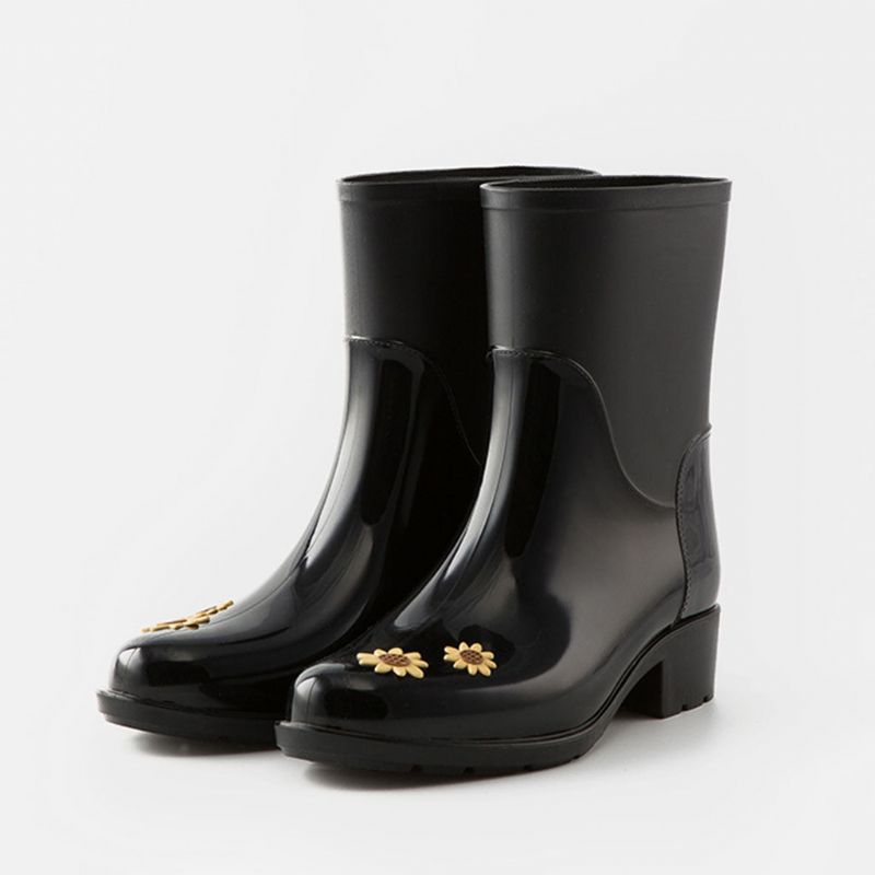 Bottes De Pluie À Fleurs Mignonnes Pour Femmes