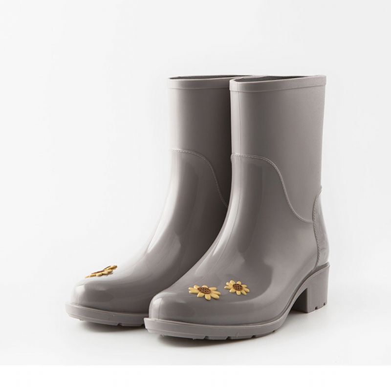 Bottes De Pluie À Fleurs Mignonnes Pour Femmes