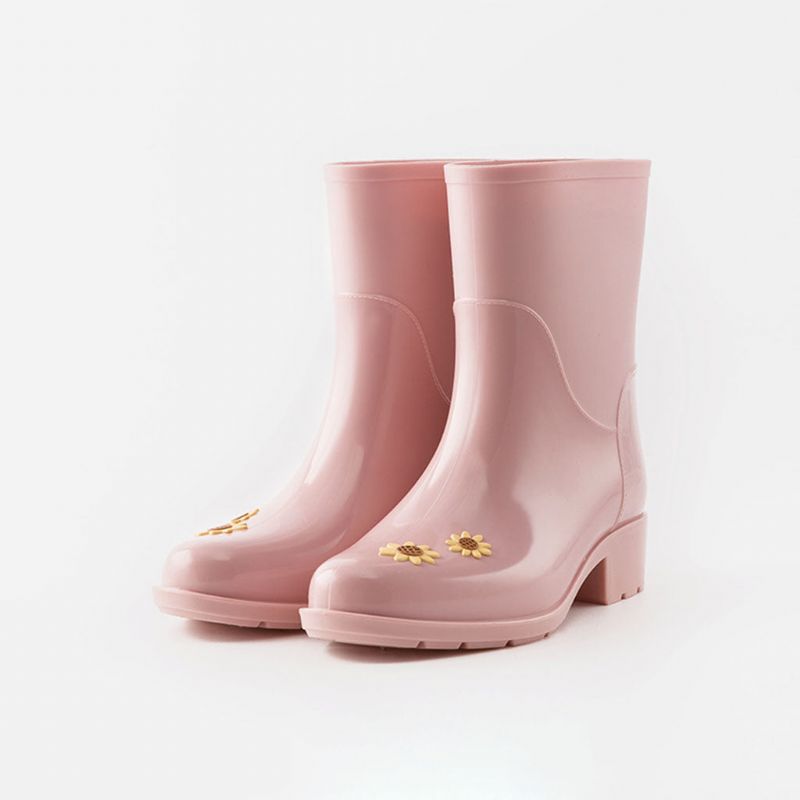 Bottes De Pluie À Fleurs Mignonnes Pour Femmes