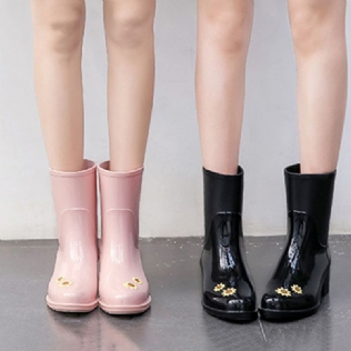 Bottes De Pluie À Fleurs Mignonnes Pour Femmes