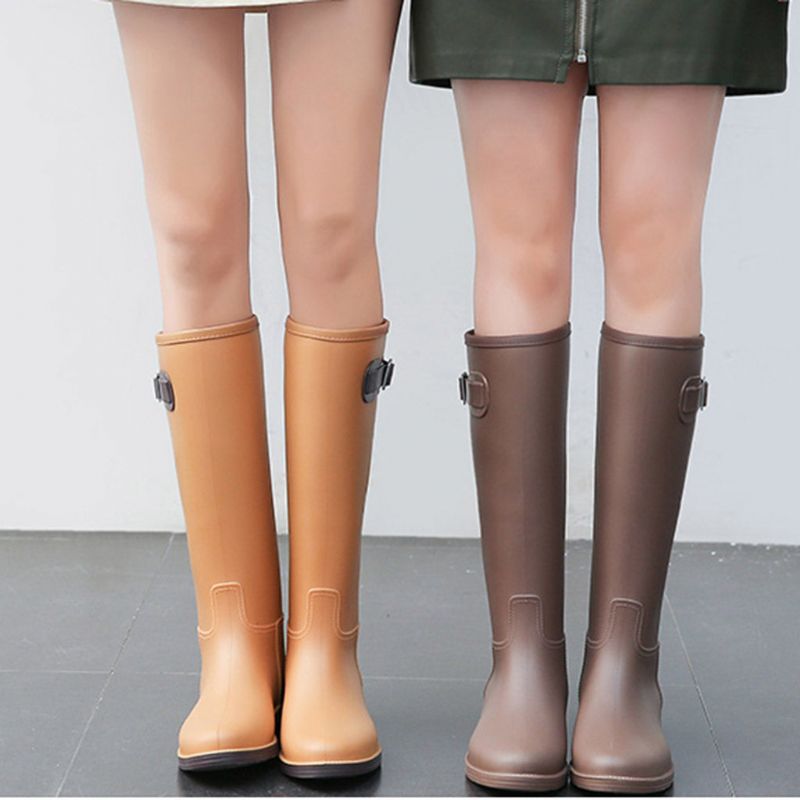 Bottes De Pluie Imperméables À Hauteur Du Genou Pour Femmes