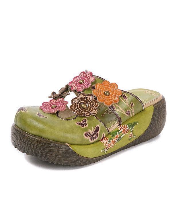 Summer Platform Retro Ethniques Chaussons 35-42