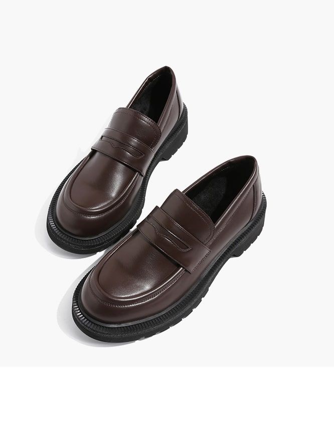 Classic Vintage Mocassins Femme Noir