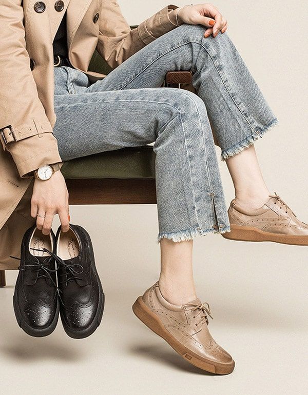 2022 Printemps Automne Chaussures Oxford En Cuir Brock