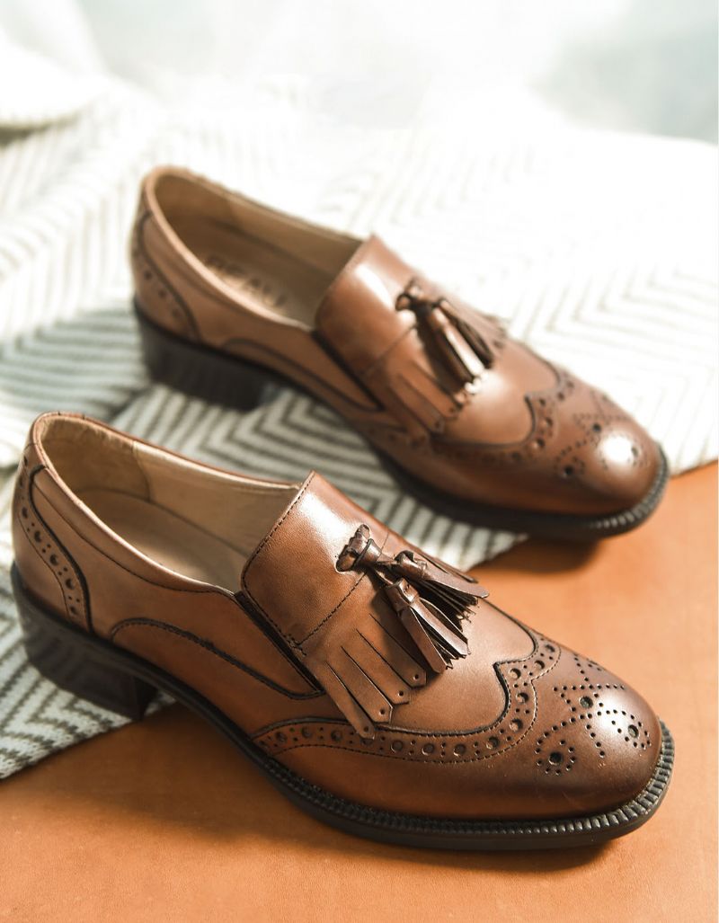 Glands En Cuir Véritable British Brock Oxford