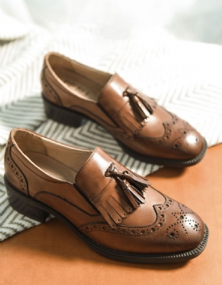 Glands En Cuir Véritable British Brock Oxford