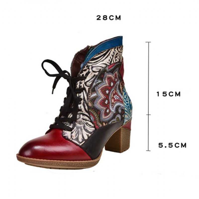 Bottes De Mode De Style Ethnique Bohème Automne Hiver 36-42