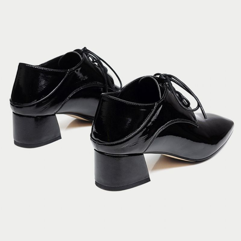 Spring Fashion Chunky Heel Pointed Women Work Shoes