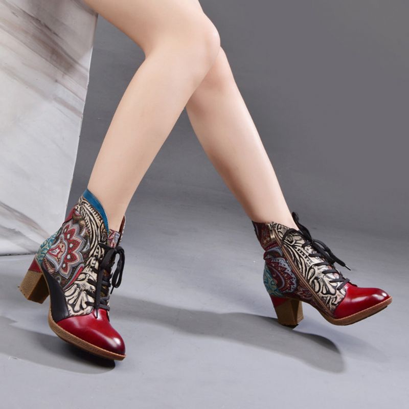 Automne Hiver Bohemian Ethnic Style Fashion Boots 36-42