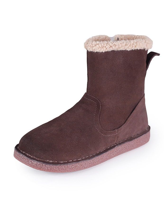 Bottes D'hiver Confortables Et Chaudes En Daim