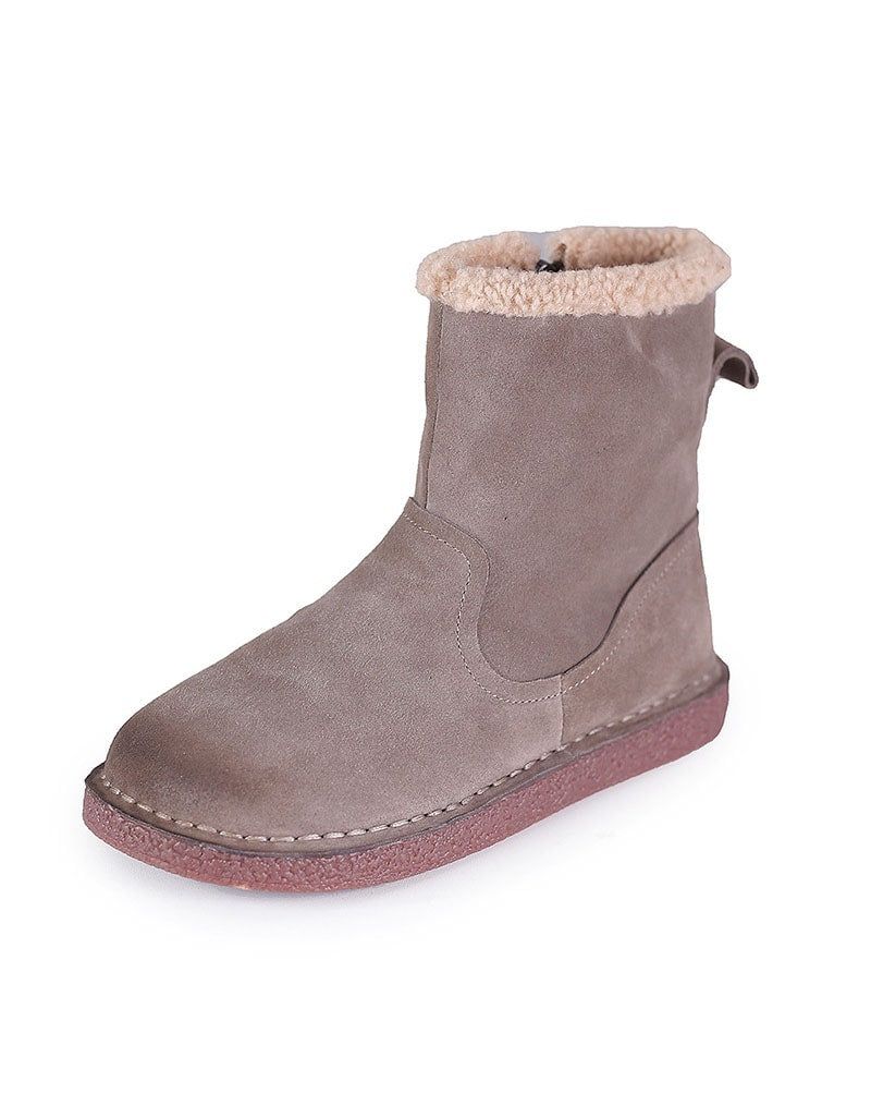 Bottes D'hiver Confortables Et Chaudes En Daim