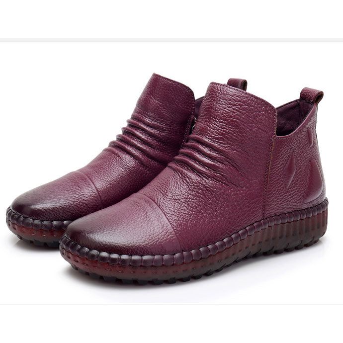 Bottes D'hiver Confortables En Velours | Chaussures Cadeaux | 35-42