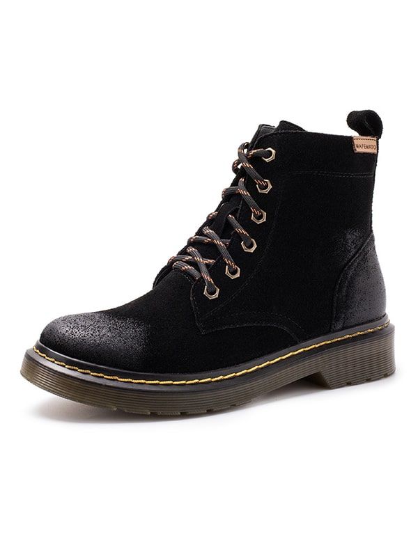 Bottes D'hiver En Daim Dr. Marten Pour Femmes