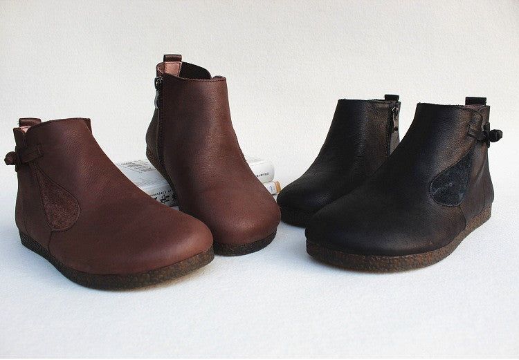 Bottes D'hiver Rétro Faites À La Main À Fond Souple | 35-41