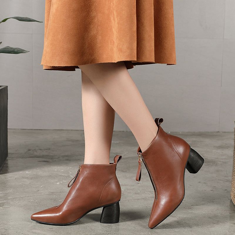 Bottes De Mode Pour Femmes À Talons Hauts Pointues D'automne Et D'hiver | Chaussures Cadeaux