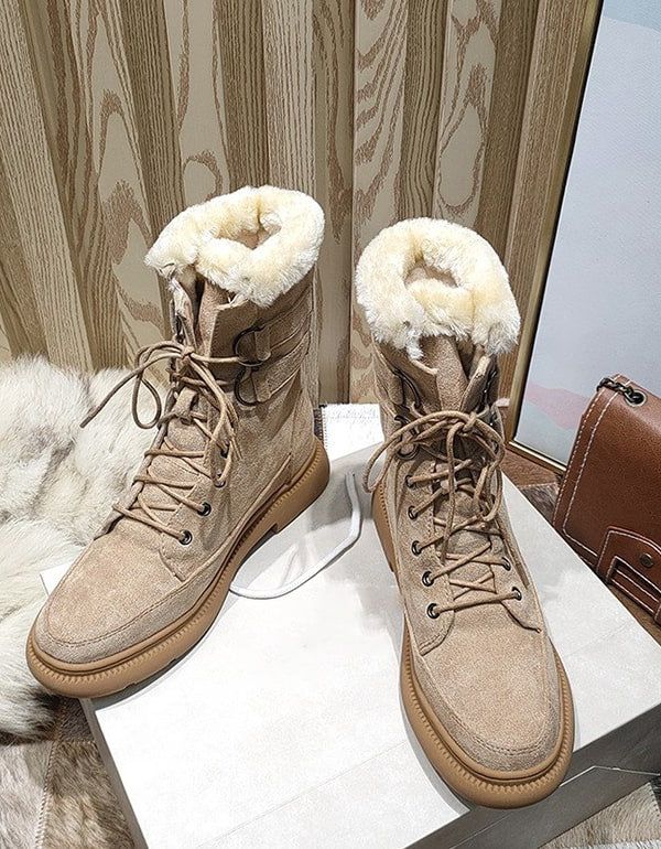 Bottes De Neige D'hiver Épaisses En Peluche