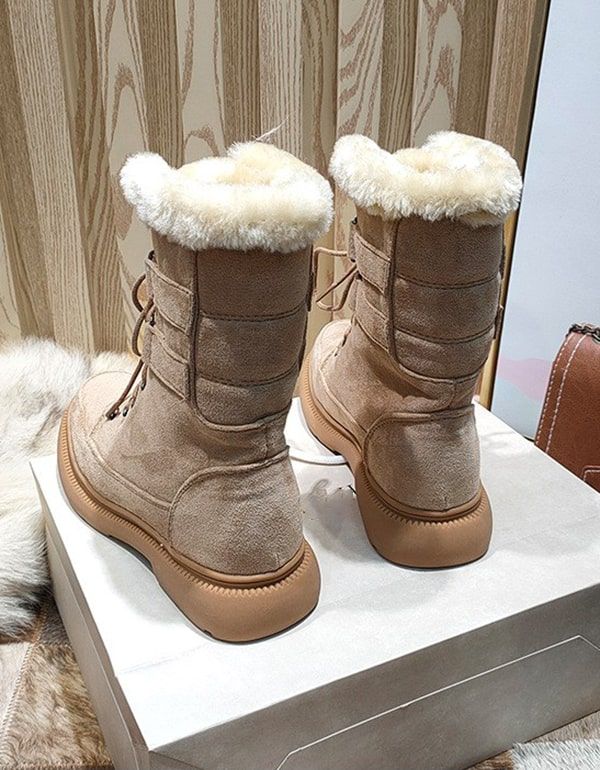 Bottes De Neige D'hiver Épaisses En Peluche